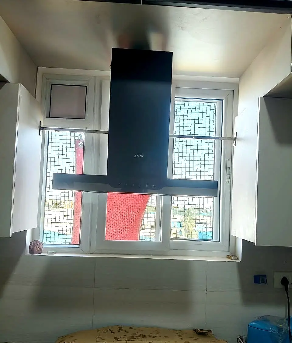 T-shape chimney fitted