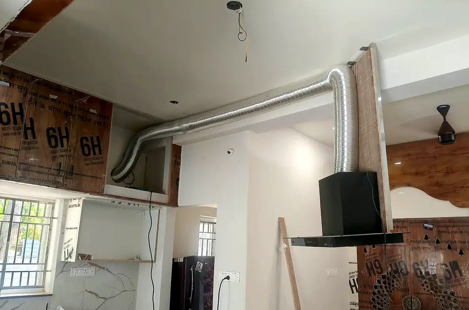 Chimney ducting work by V Care, Chennai